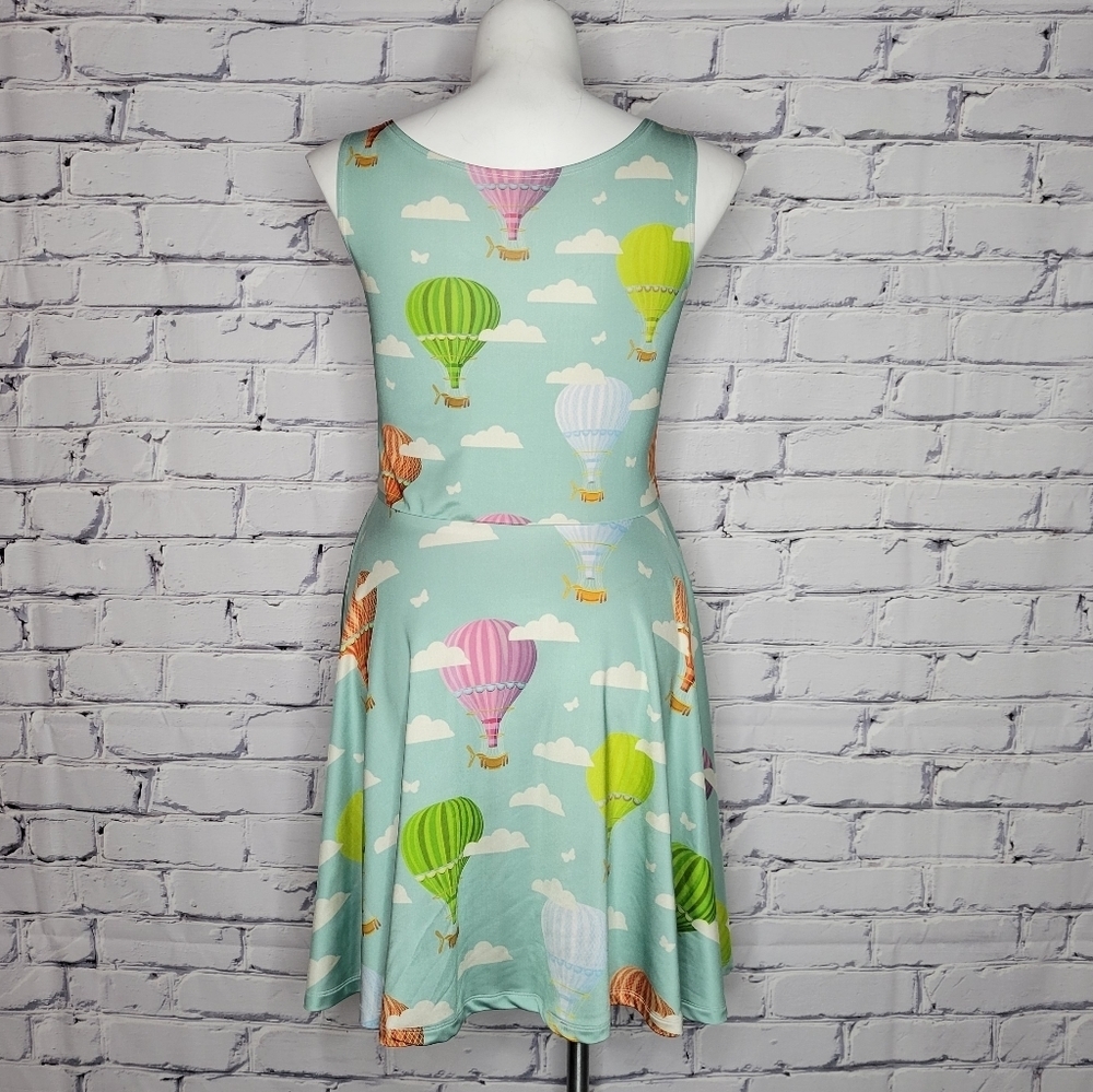 Colorful Hot Air Balloon Print Dress - Picture 3 of 7